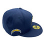 Los Angeles Chargers New Era All Navy With Metal State Gold Badge And Logo Inside 59FIFTY Fitted Hat