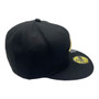 New England Patriots New Era All Black With Gold Badge 59FIFTY Fitted Hat