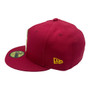 USC Trojans New Era All Cardinal Burgundy With Metal State Gold Badge And Logo Inside 59FIFTY Fitted Hat