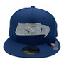 Seattle Seahawks New Era All Navy With Silver Badge 59FIFTY Fitted Hat