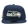 Seattle Seahawks New Era Navy Basic Super Bowl LX Champions 59FIFTY Fitted Hat