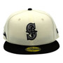 Seattle Mariners New Era Chrome White/Black With Orca 59FIFTY Fitted Hat