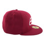 Seattle Seahawks New Era Maroon With White Logo 59FIFTY Fitted Hat