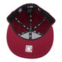 Seattle Seahawks New Era Maroon With White Logo 59FIFTY Fitted Hat