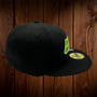 Seattle Seahawks New Era All Black With Lime Green Seahawk 59FIFTY Fitted Hat