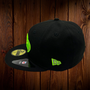 Seattle Seahawks New Era All Black With Lime Green Seahawk 59FIFTY Fitted Hat