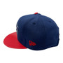 New England Patriots New Era All Navy/Red PU Leather Bill 9FIFTY Strapback Hat