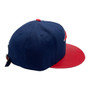 New England Patriots New Era All Navy/Red PU Leather Bill 9FIFTY Strapback Hat