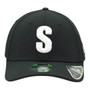 Seattle Steelheads New Era Black With White Negro League 39THIRTY Stretch Fit Hat