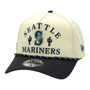 Seattle Mariners New Era Chrome White/Navy Spring Training 9FORTY A-Frame Adjustable Snapback Hat