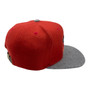 Miami Heat Mitchell & Ness Red/Furry Gray Bill Strapback Hat