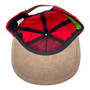Huf All Red Corduroy Classic H 5 Panel Flat Bill Unstructured Strapback Hat