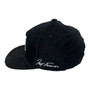 Huf All Black Corduroy Classic H 5 Panel Flat Bill Unstructured Strapback Hat
