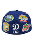 Los Angeles Dodgers New Era Royal Blue All Over Patches 59FIFTY Fitted Hat