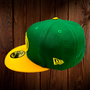 Seattle Seahawks New Era Kelly Green/Gold Bill Retro Logo 59FIFTY Fitted Hat