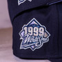 New York Yankees New Era All Navy And Lavender Bottom With 1999 World Series Patch On Side 59FIFTY Fitted Hat