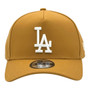 Los Angeles Dodgers New Era Panama Tan Basic Logo 9FORTY A-Frame Adjustable Snapback Hat