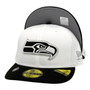 Seattle Seahawks New Era White/Black 2026 NFL Draft 59FIFTY Fitted Hat