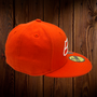 Seattle Seahawks New Era All Orange With White Logo 59FIFTY Fitted Hat