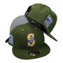 Seattle Mariners New Era All Rifle Green With 40TH Anniversary Patch On Side 9FIFTY Adjustable Snapback Hat