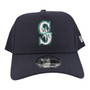 Seattle Mariners New Era All Navy And Gray Bottom 9FORTY A-Frame Adjustable Snapback Hat