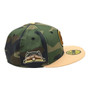 Chicago Cubs New Era Green Camo/Peach With Wrigley Field Patch 59FIFTY Fitted Hat