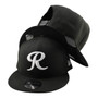 Tacoma Rainiers New Era Black With White Letter "R" 9FIFTY Adjustable Snapback Hat
