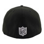 Seattle Seahawks New Era Black/Dark Gray With Basic Logo 59FIFTY Fitted Hat