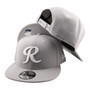 Tacoma Rainiers New Era All Gray With White Letter "R" 9FIFTY Adjustable Snapback Hat