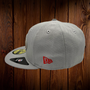 Seattle Seahawks New Era Light Gray With Red Team Logo 59FIFTY Fitted Hat
