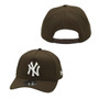 New York Yankees New Era Brown With Basic Team Logo 9FORTY A-Frame Adjustable Snapback Hat