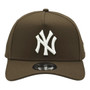 New York Yankees New Era Brown With Basic Team Logo 9FORTY A-Frame Adjustable Snapback Hat