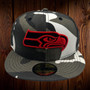 Seattle Seahawks New Era All White Urban Snow Camo 59FIFTY Fitted Hat