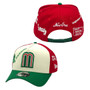 Mexico New Era Chrome White/Red/Green With New Era Branded Logos All Over 9FORTY A-Frame Adjustable Snapback Hat