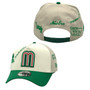 Mexico New Era Chrome White/Light Gray/Green With New Era Branded Logos All Over 9FORTY A-Frame Adjustable Snapback Hat