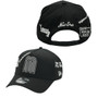 Mexico New Era All Black With White And New Era Branded Logos All Over 9FORTY A-Frame Adjustable Snapback Hat