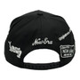Mexico New Era All Black With White And New Era Branded Logos All Over 9FORTY A-Frame Adjustable Snapback Hat