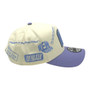 Mexico New Era Chrome White/Lavender New Era Branded Logos All Over 9FORTY A-Frame Adjustable Snapback Hat