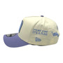 Mexico New Era Chrome White/Lavender New Era Branded Logos All Over 9FORTY A-Frame Adjustable Snapback Hat