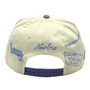 Mexico New Era Chrome White/Lavender New Era Branded Logos All Over 9FORTY A-Frame Adjustable Snapback Hat