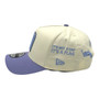 Mexico New Era Chrome White/Lavender New Era Branded Logos All Over 9FORTY A-Frame Adjustable Snapback Hat
