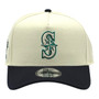 Seattle Mariners New Era Chrome White/Navy And Gray Bottom With 20th Anniversary Patch 9FORTY A-Frame Snapback Hat