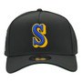 Seattle Mariners New Era Black/Green Bottom With 40th Anniversary Patch 9FORTY A-Frame Snapback Hat