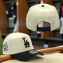 Los Angeles Dodgers New Era Chrome White/Black Basic Logo With 2024 World Series Champions Patch 9FORTY A-Frame Snapback Hat