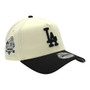 Los Angeles Dodgers New Era Chrome White/Black Basic Logo With 2024 World Series Champions Patch 9FORTY A-Frame Snapback Hat