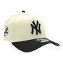 New York Yankees New Era Chrome White/Black Basic Logo With Yankees Patch 9FORTY A-Frame Snapback Hat