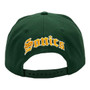 Seattle Supersonics Mitchell & Ness Dark Green NBA English Drop Back Adjustable Snapback Hat