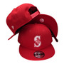 Seattle Mariners New Era Red With Basic Logo 9FIFTY Adjustable Snapback Hat