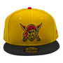 Pittsburgh Pirates New Era Mustard Gold/Black With Pirate Logo 9FIFTY Adjustable Snapback Hat