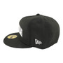 Seattle Mariners New Era "Seattle" All Black Gray Bottom 59FIFTY Fitted Hat